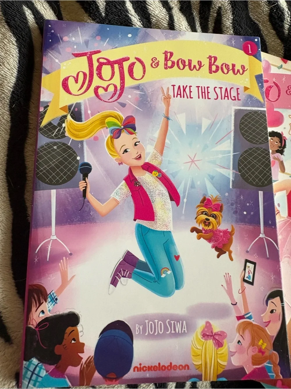 JoJo Siwa Kids Book Set - Pink, Purple, Blue, Green Covers set of 3